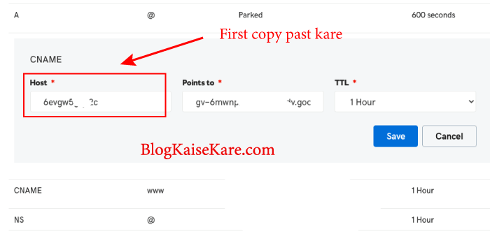 Domain-CNAME-host-update-kare
