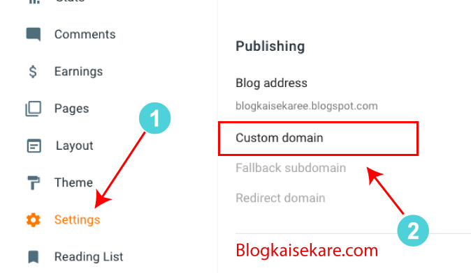 Blogger में custom Domain कैसे add इन हिंदी