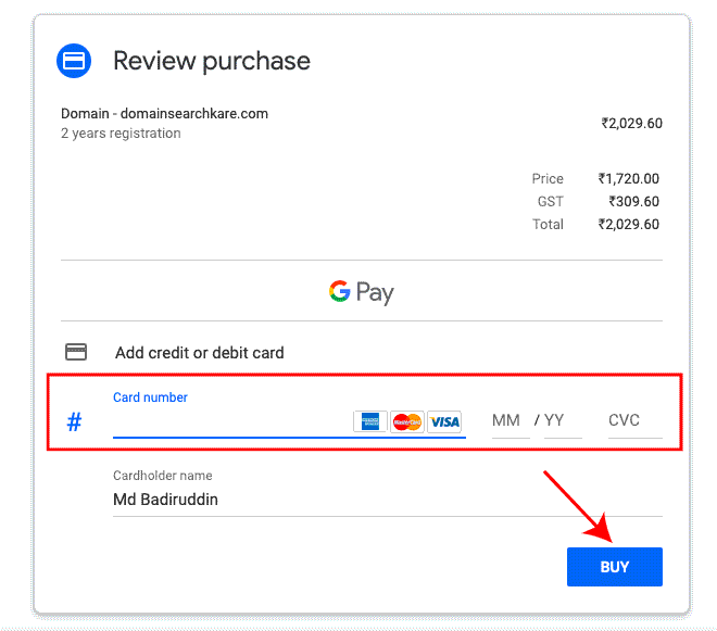 google se domain register kaise kare